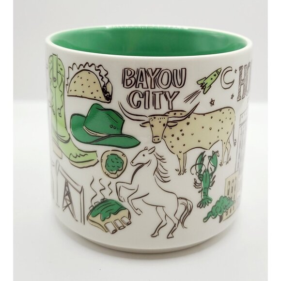 Starbucks Been There Series Houston Cup Mug 14oz Excellent Used Condition - Picture 4 of 8